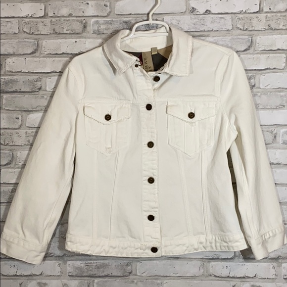 white denim jacket size 14